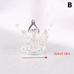 couronne or argent strass baroque élégante adhésive décoration fête princesse baby
