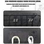organisateur cuisine transparent moderne double crochet auto adhésif 6x14cm 6.7x6.7cm pack varié
