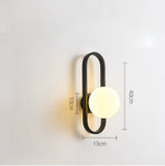 appliques murales modernes verre métal chambre coucher éclairage led minimaliste