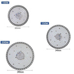 lumière led industrielle 200w 220v noir moderne grille ventilation chaines