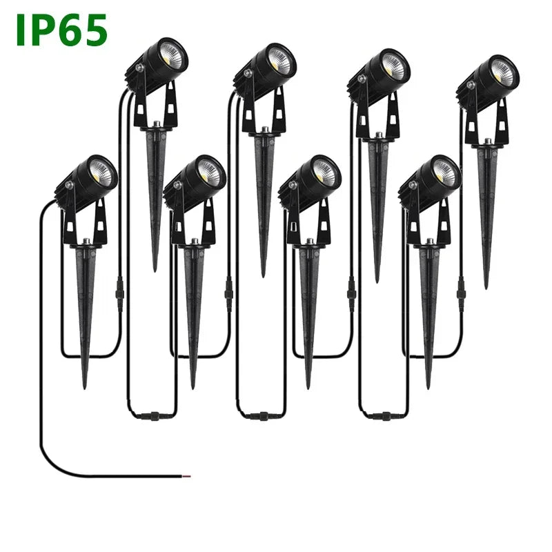 projecteur led jardin 50w étanche ip65 moderne noir 2m cable