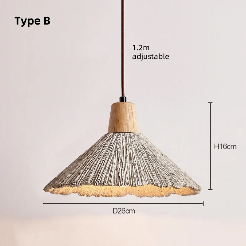 lampe suspendue marbre blanc cassé moderne rayures horizontales légèrement irrégulières