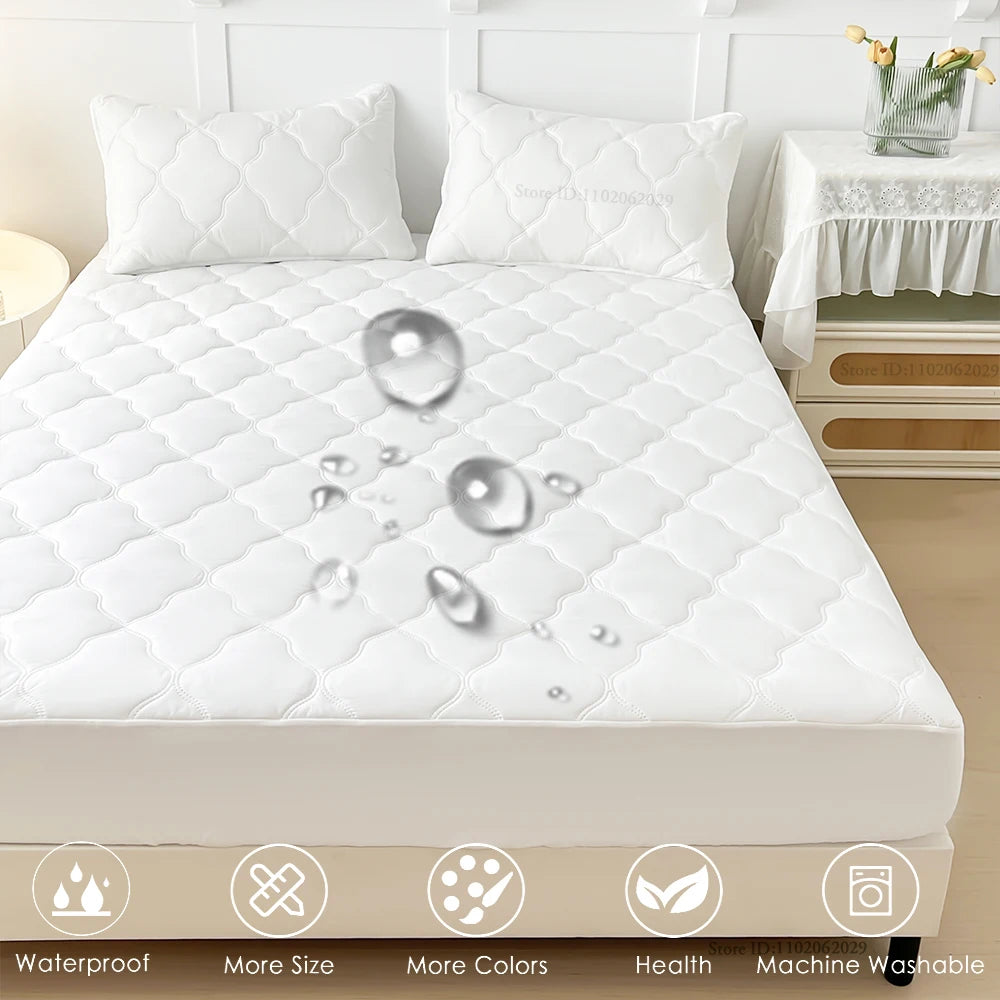 housse matelas imperméable matelas anti acariens coton polyester gris blanc moderne