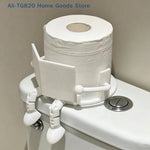 porte rouleau papier toilette anthropomorphe blanc gaufré lisse humeur adaptable table toilette