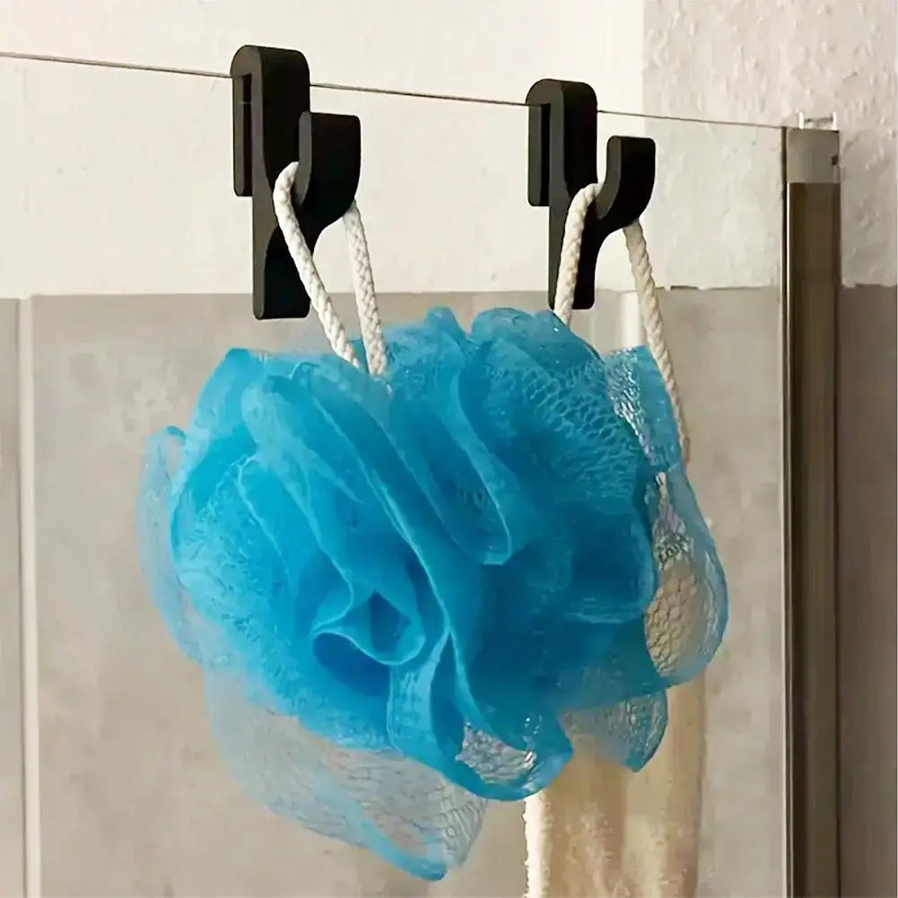 porte serviettes mural cactus noir clips moderne salle bain ABS