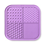 tapis léchage silicone antidérapant ventouse puissante motifs géométriques violet bleu orange gris moderne animal