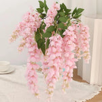 guirlande fleurs artificielles rose blanches modernes décoration intérieure extérieure mariage anniversaire baby shower