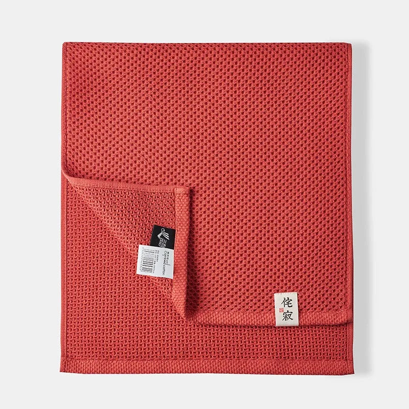 serviette coton rouge moderne absorbante rapide 33x72cm lavage main qualité adulte toilette