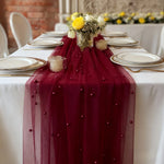 ruban table couleur blanc vert rose rouge mariage noël anniversaire fête