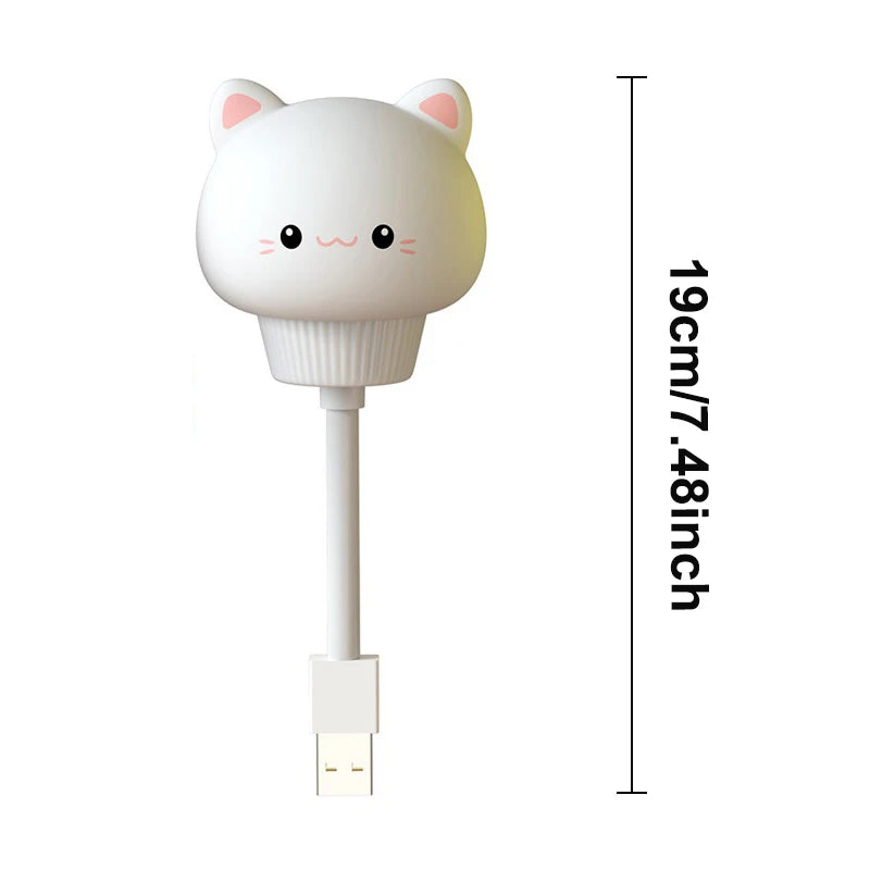 veilleuses nuit animées ours lapin télécommande usb blanc rose moderne enfants chambre