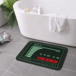 tapis sol antidérapant mousse pe polyester rétro technologique vert noir rouge blanc ptt call