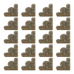 cornières décoratives fleurs feuilles adhésives bleu doré blanc bronze 43mm 43mm