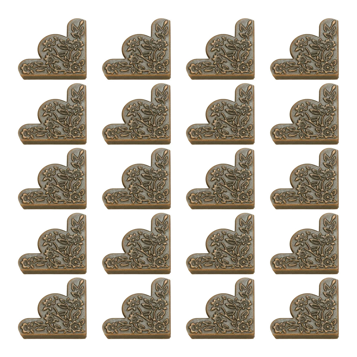 cornières décoratives fleurs feuilles adhésives bleu doré blanc bronze 43mm 43mm
