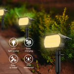 projecteurs solaires extérieurs 72 led lumière blanche ip65 moderne mode d'éclairageurgence piquet