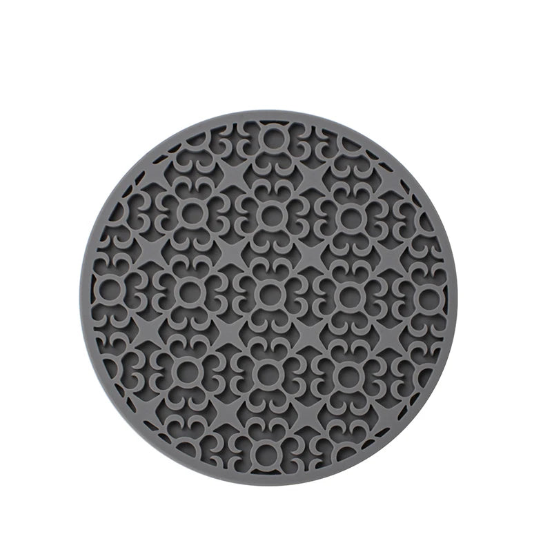 coasters perforés silicone moderne antidérapants diverses couleurs domestiques