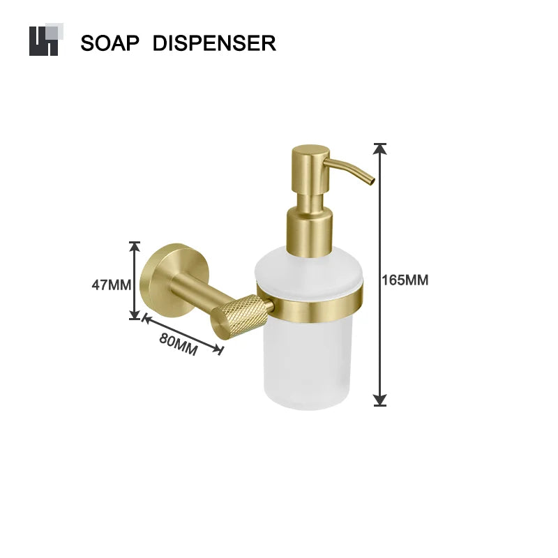 accessoires salle bain doré porte savon porte serviette barre verticale barre horizontale porte verre
