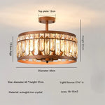 lampe cristal bronze moderne élégante lumière chaude neutre transparent chambre salon