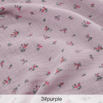 tissu coton fleurs roses légères bricolage serviettes enfants doux classique opaques
