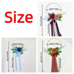accessoires mariage bohème fleurs artificielles roses feuilles vertes rubans cercles dorés demoiselles honneur