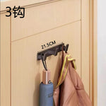 porte sacs mural gris moderne crochets fixations objets accrochés serviettes sacs