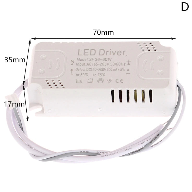 transformateur led alimentation 2036w 3050w 3660w 5070w 6080w blanc moderne adhésif câbles blancs