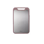 plaque découpe rectangulaire acier inoxydable plastique vert clair gris moderne poignées