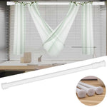 tige extensible rideau douche blanc moderne respectueux environnement eyelets robuste durable