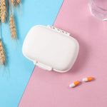 boîte pilules moderne portable compartiments repas jour rangement tablettes plastique mat vert rose bleu