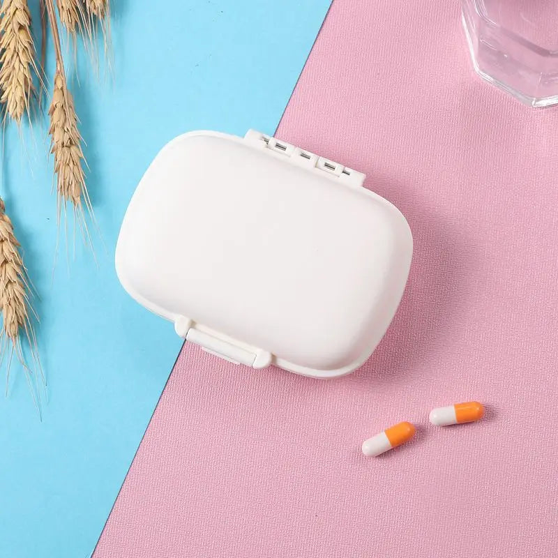 boîte pilules moderne portable compartiments repas jour rangement tablettes plastique mat vert rose bleu