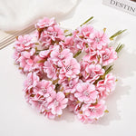 bouquet fleurs artificielles violet rose anniversaire mariage décoration intérieure scrapbooking boîte cadeau minimaliste