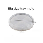 cache pot géométrique silicone bleu blanc noir moderne minimaliste plateau support facettesiaux