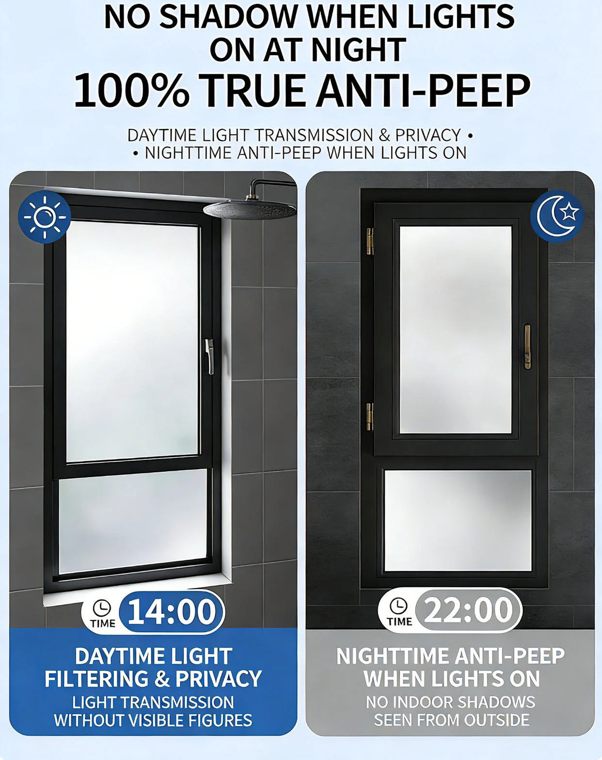 film fenêtre frosted adhésif protection uv isolation thermique moderne blanc opaque 30x100cm 40x200cm