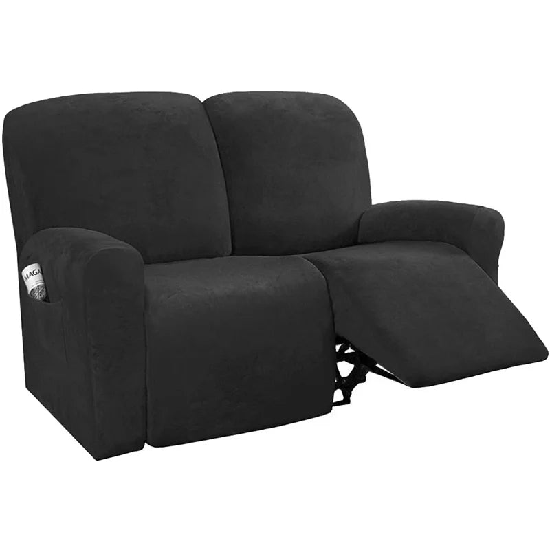 housses canapé relax velours machine lavable moderne rose clair gris bleu marron vert foncé