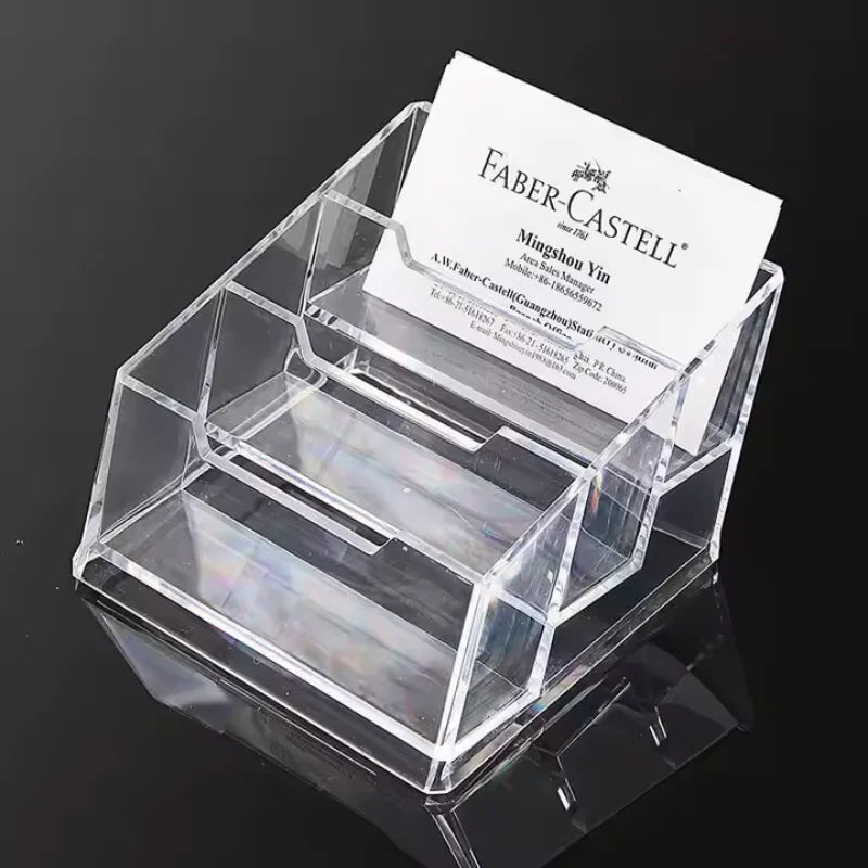 porte cartes transparent moderne boîte rangement cartes visite acrylique minimaliste boîte rangement grande capacité