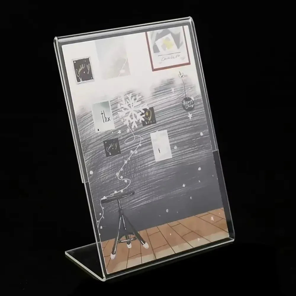 support photo transparent moderne cadre double face 15cm 10cm publicitaire sans motif