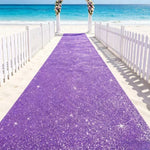 tapis pailleté violet moderne tapis sol tringles cordons mariage fête jardin festival cérémonieextérieurintérieur