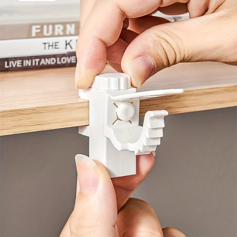 supports rideau blancs moderne clips tige support facile durable maisonDecoration