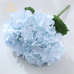 bouquet artificiel hortensia bleu rose blanc moderne vase