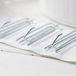 clips métalliques inoxydables moderne argentés lisses 15 pièces 30 pièces 60 pièces