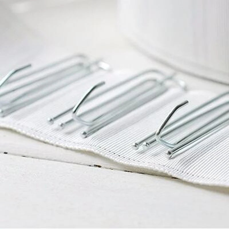 clips métalliques inoxydables moderne argentés lisses 15 pièces 30 pièces 60 pièces