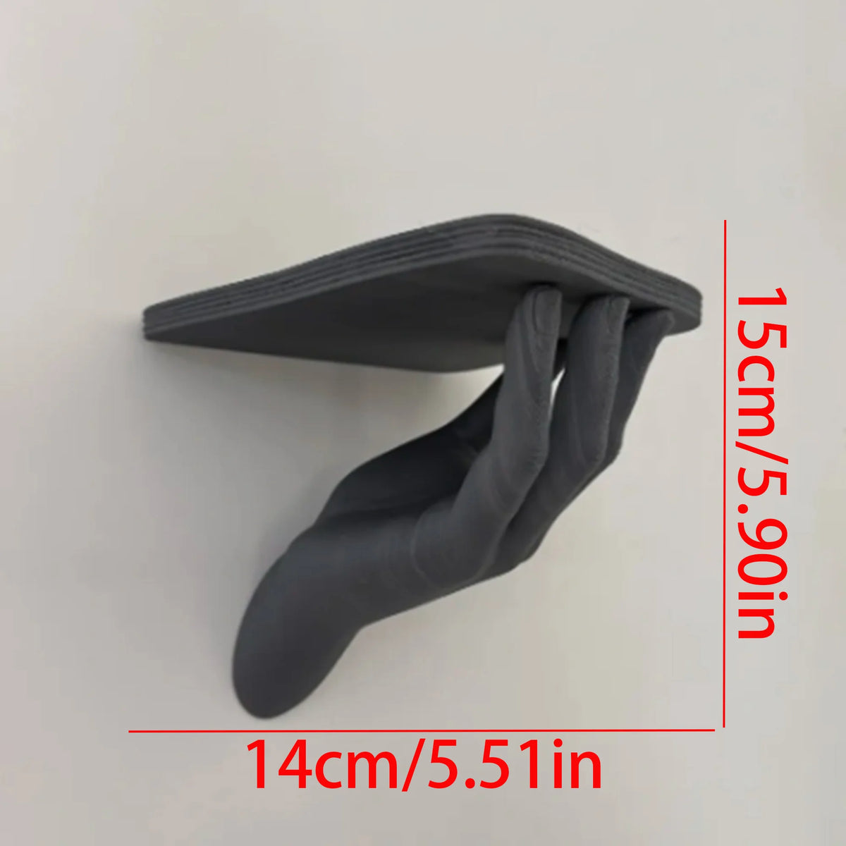 étagère murale plastique noire moderne fixations minimaliste deco chambre coucher objets bougie crâne rose