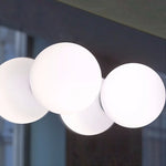 lampe verre blanc moderne fer murale éclairage chambre enfants led opacité