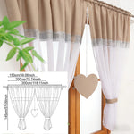 rideau moderne élégant polyester translucide motif rayures beige blanc salon