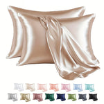protège oreiller satin rose clair beige doré noir moderne élégant literie anti allergie coton