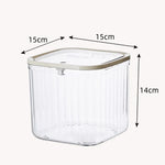 boîtes rangement modernes transparentes réutilisables bijoux rangement minimaliste poignées