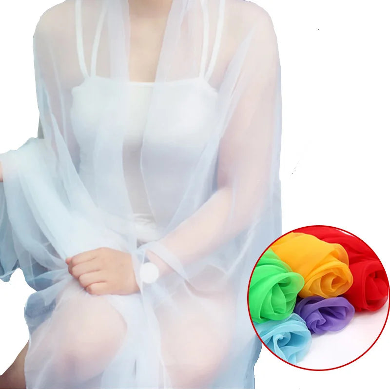 écharpe été femme protection solaire bleu rose gris mousseline moderne élégante translucide