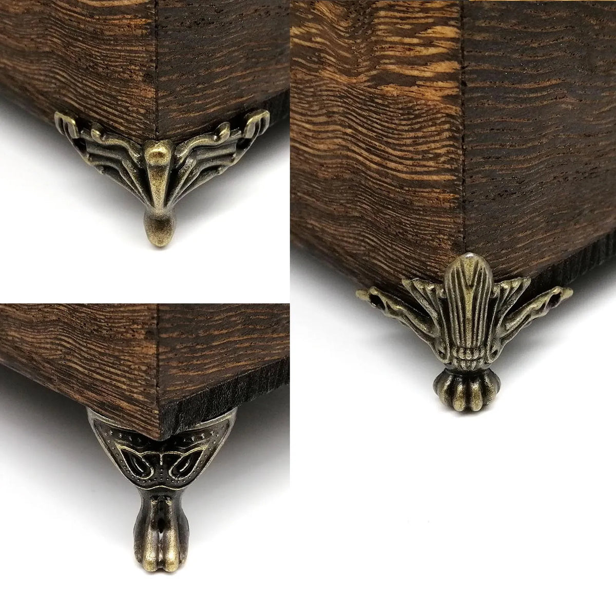 pieds meuble vis or argent bronze classiques vintage ornements métalliques
