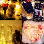 guirlande lumineuse led fil cuivre decoration noel mariage chambre decoration interieure ambiance douce blanche
