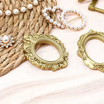 cadres photo or baroque décoration vintage bijoux fantaisie ovales rectangles carrés