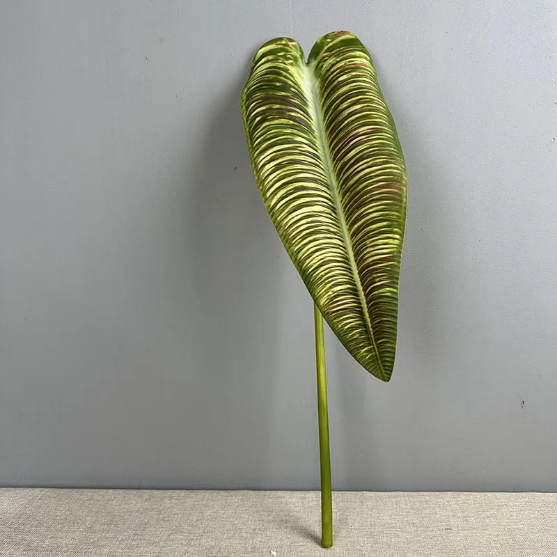feuilles artificielles vertes feuilles bananier naturelles extérieures decoration jardin maison 82cm 56cm 21cm
